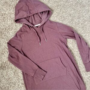 Purple Tunic-Length Hoodie I Size S - Oversized Fit I Calvin Klein